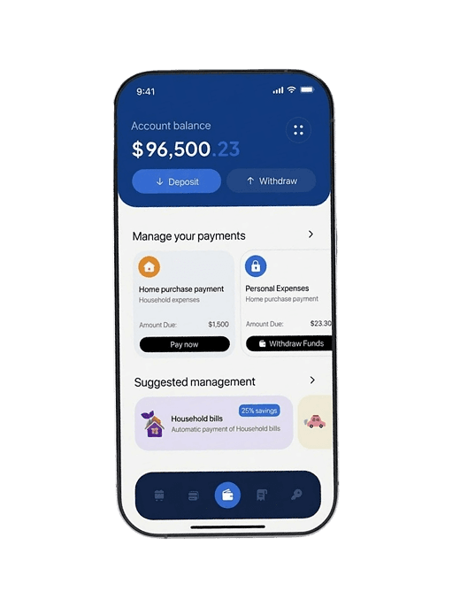 Banking App Mobile Screen